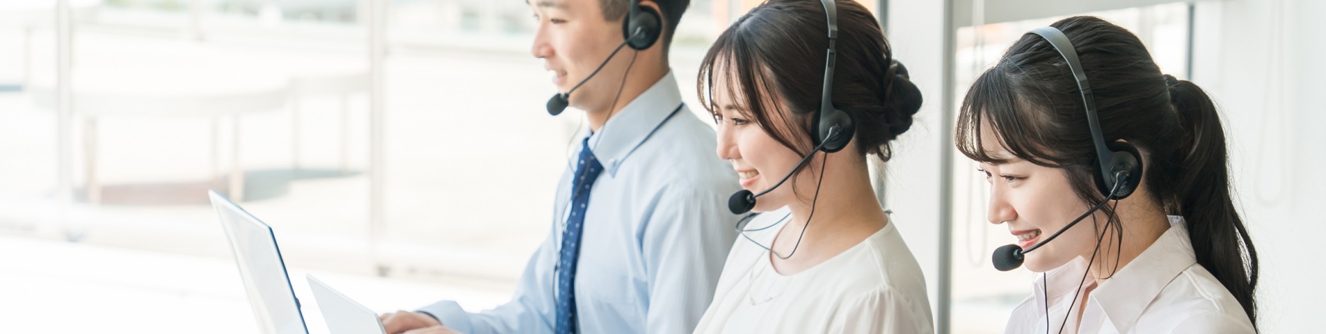 問い合わせ、QA、オペレーターイメージ